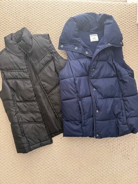 Two Quilted Vests Medium